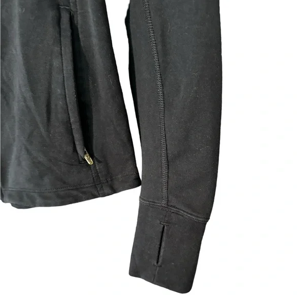 Nike Black Slim Fit Zip Up Thumbhole Hoodie Women’s Medium - Picture 3 of 7